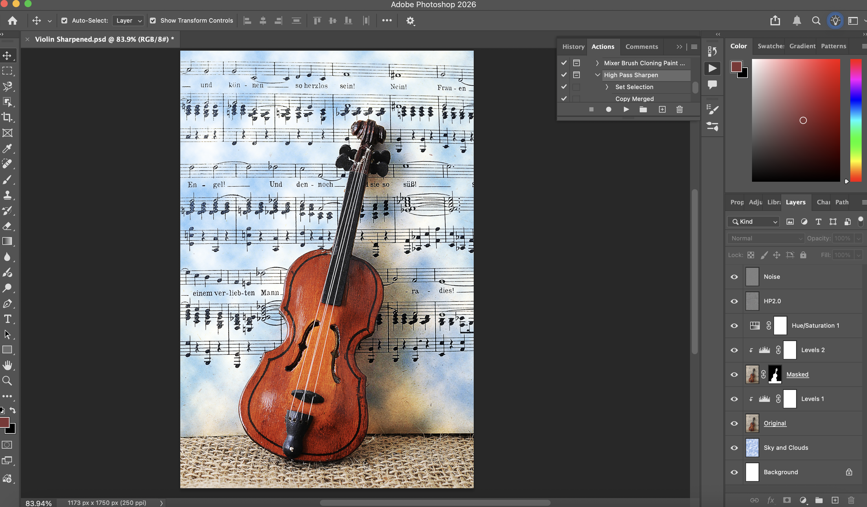 Violin Sharpened
